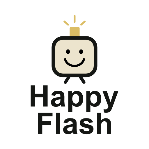 Logo happy flash